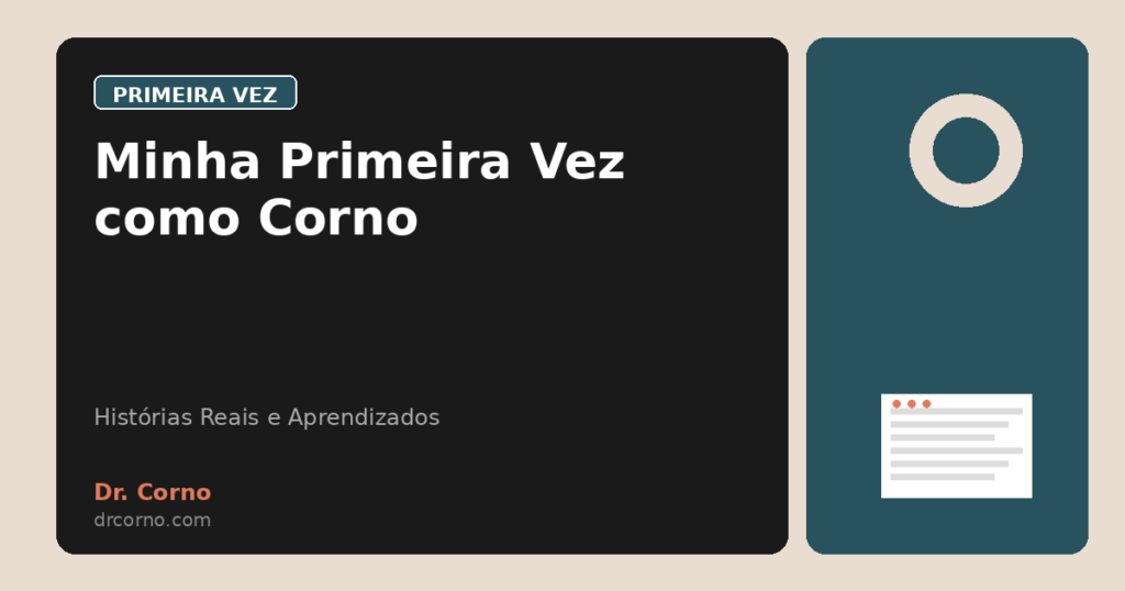 Minha Primeira Vez como Corno
