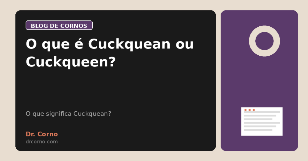 O que é Cuckquean ou Cuckqueen?