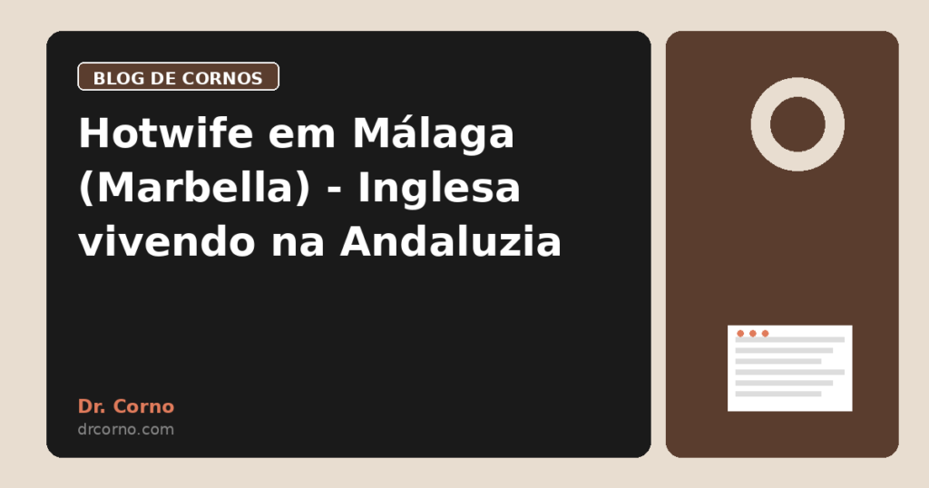 Hotwife em Málaga (Marbella) - Inglesa vivendo na Andaluzia