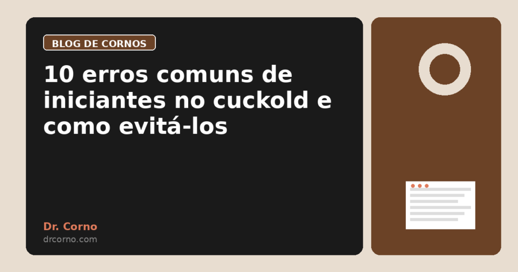 10 erros comuns de iniciantes no cuckold e como evitá-los