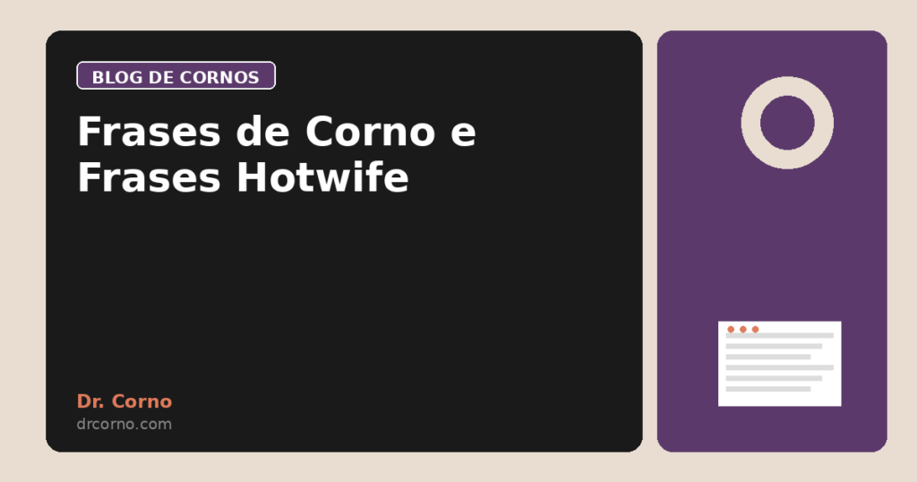Frases de Corno e Frases Hotwife